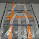 Airline Approved Soft Sided Cat Carrier and Small Dog Crate up to 18lbs - Lightweight Cats Bag Carrier for Pets with Litter Pocket for Kittens and Puppies (Gray and Orange, Large)