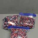 Crinkle Cut Paper Shred - 5.3 oz Fluffy Gift Box Filler, Basket Stuffing for Christmas, Wedding, Birthday | Decorative Packing Grass, Party Decorations (Red Blue White, 5.3 OZ)