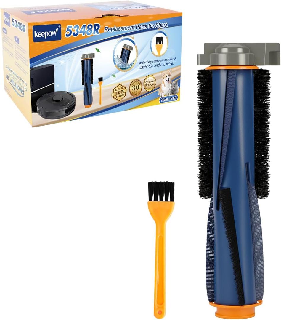 KEEPOW Main Roller Brush Replacement Compatible with Shark AI AV2511AE AV2501S AV2501AE RV2502AE RV2410WD RV2610WA RV2610WD RV2620WD RV2520AOUS AV2510AOUS Robot Vacuum Replacement Parts, 1 Pack