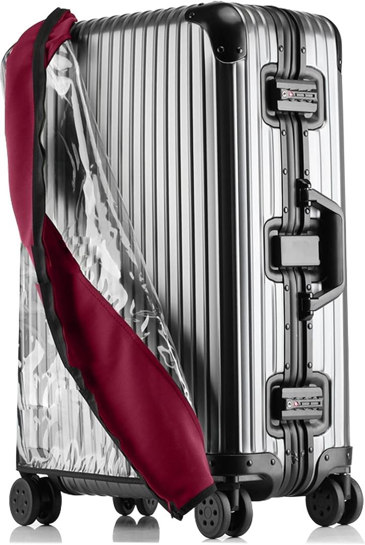 Transparent PVC Suitcase Cover, No Disassembly Required Clear Luggage Protector Suitcase Cover (34)