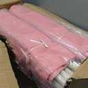 6 PCS Pink Kids Teepee Play Tent, Foldable Washable Tipi Tent Kids Boho Tent, Playhouse for Girls Boys Sleepovers Party Birthday Party Slumber Party for Indoor Outdoor Games