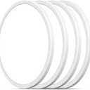 Matane 6Pack 12 inch LED Flush Mount Ceiling Light Fixture, 24W Led Ceiling Light 3000K/4000K/5000K Selectable, Low Profile Ceiling Lights for Bedroom, Laundry Room, Kitchen, White