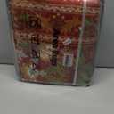 Strawberry Thief Area Rug Rust Red, Ultra Thin 5x7 Washable Rug, Modern Abstract Art Living Room Rug, Boho Rustic Vintage Floral Botanical Carpet for Bedroom Kitchen Dining Room Entryway Dorm