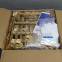 4 FT x 6 FT Light Gold Shimmer Wall Backdrop,Shiny Sequins,24PCS Sequins Backdrop Decoration Panels, Glitter Bling Photo Background Decorations for Birthday Party Wedding Anniversary Graduation