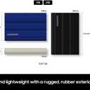 SAMSUNG T7 Shield 2TB Portable SSD, USB 3.2 Gen2, Rugged, IP65 Rated, for Photographers, Content Creators and Gaming, External Solid State Drive (MU-PE2T0R/AM, 2022), Blue