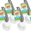 Scotch-Brite Little Handy Scrubber Brush, Small & Versatile Cleaning Tool with Long Lasting Bristles, 5 Scrub Brushes