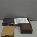 Corner Floating Shelves Wall Mounted Set of 4, Rustic Wood Storage Display Wall Shelves for Home Decor, Bathroom, Kitchen, Bedroom, Living Room, Office (Brown)