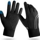 Achiou Winter Running Gloves for Men Women,Lightweight Touchscreen Liners Thermal Warm Gloves for Cycling,Driving, Hiking, Walking, Texting