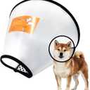 Adjustable Dog Cone Collar After Surgery Soft Cone of Shame Alternatives for Dog Cat Puppy Plastic Elizabethan Collar for Dogs from Licking Biting Scratching Wounds(XL,Neck:13-14.2in) (White)