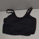 THE GYM PEOPLE Womens' Sports Bra Longline Wirefree Padded with Medium Support (Black, XL)