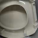 KOHLER 25876-96 Hyten 3" Height, Elevated Soft Close Round Toilet Seat, Contoured Seat with Grip-Tight Bumpers, Quick-Attach Hardware, Biscuit