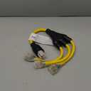 Kanayu 30a to 110v 15/20a Rv Generator Adapter Cord Compatible with Nema L5-30p to 3X 5-15r/5-20r or 6-15/6-20r, 4 Prong Locking Generator Plug to 15/20a Household Regular Connector 2ft, Etl Listed