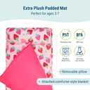 Wildkin Kids Original Nap Mat Cozy Kids Sleep Mat with Pillow, ideal for School & Travel, 50"L x 20"W x 1.5"Th