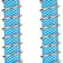 Fevone 5.7" Garden Hose Extension, Coil Spring Protector, 3/4" Solid Brass Fittings, Kink Free/No Leak, 2 Pack (E2)