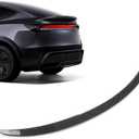 Rear Spoiler for Tesla Model Y Juniper (Standard/Premium/Performance) 2025-2026, Carbon Fiber Pattern Trunk Wing, No-Drill Installation
