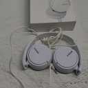 Sony ZX Series Wired On-Ear Headphones, White MDR-ZX110