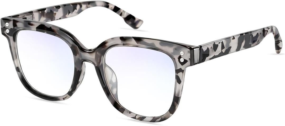 Blue Light Glasses for Women and Men, 99% UV Blocking Square Frame
