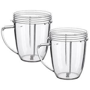 Joyparts Replacement Parts Cups，Compatible with Nutribullet Blender 600W & 900W (1 18oz mugs)