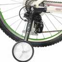 dgyl88 Bicycle Training Wheels, Variable Speed Bike Training Wheels Bicycle Stabilizers Mounted Kit for Kids Variable Bike of 16 18 20 22 24 Inch(1 Set)(Black)