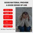 Back Rear Screen Glass Replacement Cover Compatible with iPhone 12 Pro 6.1-Inches All Carriers (Gold)