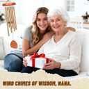 Gifts for Women, Gifts for Grandma from Granddaughter Grandson, Nana Birthday, Grandparents Day, Thanksgiving - Wind Chime Family Love Reminder for Garden, Porch, Patio Decor