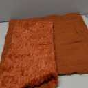 Woaboy Fall Decorative Pillow Covers 20x20 Inch, Rust, Set of 2 Pumpkin Halloween Thanksgiving Autumn Harvest Soft Faux Fur Pillows for Couch Porch Sofa Bedroom Living Room Home Decor