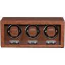 ROTHWELL Triple Watch Winder for Automatic Watches with Quiet Motor with Multiple Speeds and Rotation Settings (Tan/Brown)
