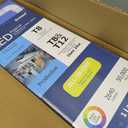 4 Pack T8 U Bend LED Tube Light,LED U Shaped Bulbs,Shop Light,Office Light 2x2FT 24W(50W Equivalent),6000K Daylight White,G13 Base Dual-End Powered,Ballast Bypass,LED Bulb Clear Cover 100-277V