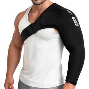 ComfiTECH Shoulder Arm Ice Pack Wrap for Pitchers, Ice Arm Sleeve for Volleyball Player, Athletes, Flexible Cold Application for Throwing Recovery, Elbow Joint and Muscle Relaxation & Daily Use, Large