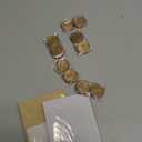 25 Pack Name Cards for Table Setting, Place Cards with Antique Gold Rose Wax Seal Sticker for Wedding, Table Tent Card Stock Handmade Decor for Party, Dinner, Home (Pearlized Gold)