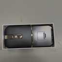 Bluetooth Wireless Arc Travel Mouse, Dual Model (2.4G+BT5.1) Rotating Foldable Mouse for Microsoft, Rechargeable Slim Portable Mice for Laptop, Notebook, PC, MacBook, Chromebook, Lenovo - Black