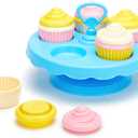 Green Toys Cupcake Set - 16 Piece Pretend Play, Motor Skills, Language & Communication Kids Role Play Toy. No BPA, phthalates, PVC. Dishwasher Safe, Recycled Plastic, Made in USA.