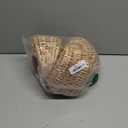 3 Pack Rattan Flower Girl Baskets, Small Half Moon Wicker Baskets with Handles Plastic Liner for Wedding Flower Girl, Decorative Eggs Candy Garden Storage, Gifts, Camping