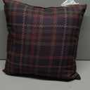Burgundy Red Brown Scottish Plaid Fall and Christmas Decor Throw Pillow (18x18)