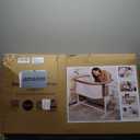 Baby Delight Beside Me™ Dreamer Bassinet | Bedside Sleeper & Baby Bassinet | 8-Position Height Adjustment | 100% GOTS Certified Organic Cotton Fabric | Organic Mocha