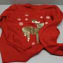 Women Sequins Patterns Ugly Christmas Sweaters Long Sleeve Snowflake Xmas Sweater Crewneck Christmas Knit Pullover Top (Large)