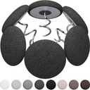 12 Colors Fabric Covered Button Twist Pins Dust Ruffle Pins- for SofaUpholsteryArmchair Caddies, Armrest Covers,Bed Skirts, Slipcovers, Headliners (Dark Grey, 24)