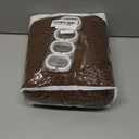 Waffle Weave Shower Curtain - Brown Cotton Fabric Texture Heavyweight Shower Curtain for Bathroom,Washable,72Wx72L