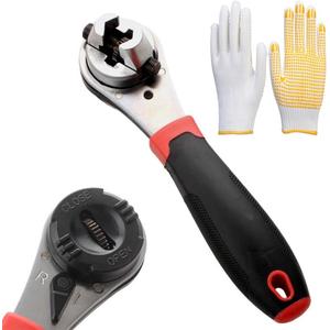 szhdxsy Adjustable Ratcheting Wrench, Adjustable Ratcheting Wrench 6-22mm, Adjustable sleeve wrench,Portable labor-saving AdjustableWrench, Non slip gloves