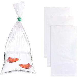 Newbested 100PCS 6"x12" 2 Mil Plastic Clear Leak-Proof Fish Shipping Bags - Double Bottom Seal for Industrial & Healthcare Use
