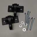 Heavy Duty Black Swing Hangers Screws Bolts Included Over 5000 lb Capacity Playground Porch Yoga Seat Trapeze Wooden Sets Indoor Outdoor 2 Pack