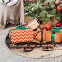 Vintage Winter Christian Christmas Bells Tree Skirt, Farmhouse Winter Bible Verse Tree Skirt, Religious Xmas Tree Mat Ornaments for Winter New Year Home Party Holiday Indoor Decor, 36 Inch (Born)