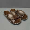 Adjustable Open-Toe Mens Slippers Memory Foam House Slippers with Non-Slip Soles Indoor and Outdoor Shoes Gifts for Men Him Dad, 40-41, Brown