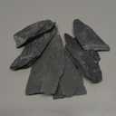 Natural Slate Stone Rocks with Special Liquid Glue, Mix of Rocks 3-6 inches and 1 Piece 8-10 inches, PH Neutral Stone for Aquascaping Aquariums, Paludariums, Reptile Enclosures (4.1 - 4.6 lbs) 6PCS