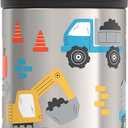 THERMOS FUNTAINER Water Bottle with Straw  12 Ounce, Construction Site  Kids Stainless Steel Vacuum Insulated Water Bottle with Lid