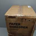 Low Noise 48dB Paper Shredder for Home, 15-Sheet Cross Cut, CD/Credit Card Office Shredder, 4.7 Gallons Wastebasket, P-4 High Security, Black