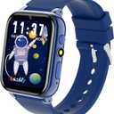 Smart Watch for Kids with 26 Puzzle Games, Kids Smart Watch Boys Girls with Learning Card, Audio Story Player, Camera, Music & Video | Multifunctional Touch Screen Watches Gift Toys for Ages 3-12 (Blue)