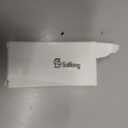 Saillong 1 Pack Doorbell Button, Metal Push Button Doorbell, Doorbell Button Wired Replacement, Doorbell Lighted, White Light Wall Mounted Starburst Door Bell Buttons(Black)