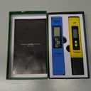 VIVOSUN Digital pH and TDS Meter Kits, 0.01pH High Accuracy Pen Type pH Meter  2% Readout Accuracy 3-in-1 TDS EC Temperature Meter for Hydroponics, Pool and Aquarium, Yellow Blue, UL Certified