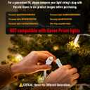 33FT Extension Cable for Govee Permanent Outdoor Lights 2/Pro, Dots String Lights, IP68 Waterproof 3-Pin Extension Cord Compatible with Govee H705A H705B H705C H706A H703A H703B H805A H805C, White
